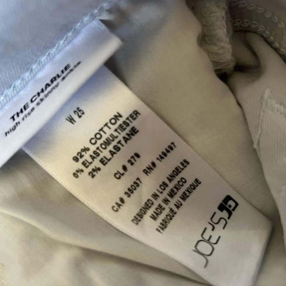 Joe's Jeans Womens The Charlie Illusion Blue High-Rise Skinny Ankle Jean Size 25 - Picture 8 of 9